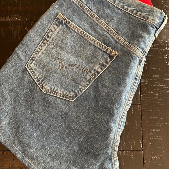 NWT VINTAGE Levi’s 569 loose straight denim blue jean shorts Big Tall 40 - Picture 3 of 10